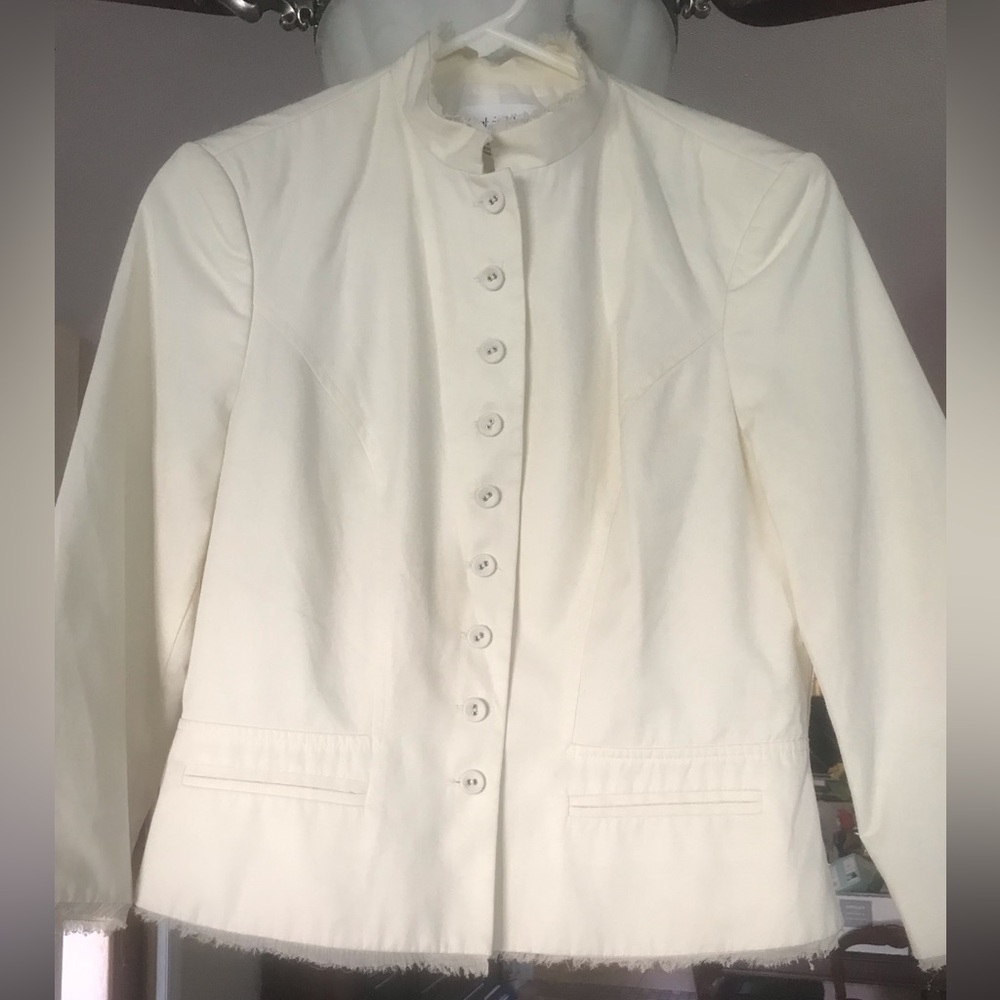 Calvin Klein size 8 Elegant White Women's Jacket NEW !